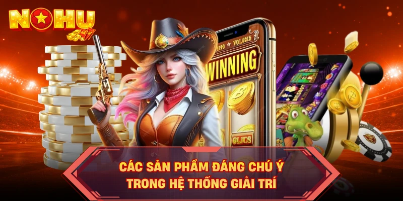 Các sản phẩm đáng chú ý trong hệ thống giải trí